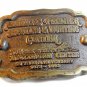 Vintage 1983 NRA Shooting & Hunting Center 20th Year Anniversary Belt Buckle