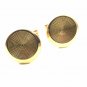True Vintage Goldtone Cufflinks Unmarked 100714e