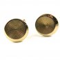 True Vintage Goldtone Cufflinks Unmarked 100714e