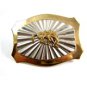 Western Cowboy Rodeo Bowing Horse 2 Tone Belt Buckle