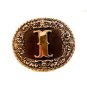 Vintage Solid Brass Initial or Letter I Belt Buckle