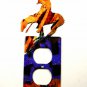 End of The Trail Double Outlet Cover by Steel Images USA 0222515F