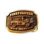 Vintage Firefighter 1910 Seagrave Brass Belt Buckle