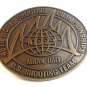 1994 46th World Shooting Championship U.S. Team Belt Buckle Milan Italy