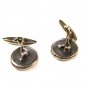 Small Vintage Silvertone Hunter & Bird Dog Button Cufflinks Unbranded 72315