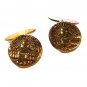 Vintage United States Capitol Building Goldtone Button Cufflinks Unbranded 72315