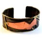 Vintage Modernist Style Copper Bracelet