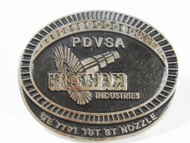 Hickman Industries PDVSA GE 7701 1st St Nozzle Belt Buckle By Dyna Buckle 7615