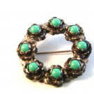 Vintage American Sterling & Turquoise Brooch