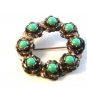Vintage American Sterling & Turquoise Brooch