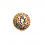 Vintage Goldtone Ladies Head w/ Crown 50 Years Pin 7114
