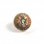 Vintage Goldtone Ladies Head w/ Crown 50 Years Pin 7114
