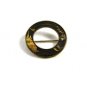 True Vintage Round Japanese Damascene Brooch Signed 102914