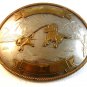 Vintage Cowboy Rodeo Western Calf Roping Belt Buckle