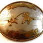 Vintage Cowboy Rodeo Western Calf Roping Belt Buckle