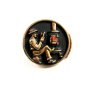 1950'S Reading By The Old Pot Bellied Stove Tie Clasp By Hickok USA 102914