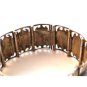 Vintage Siam Sterling Niello Dancers Elephants Bracelet
