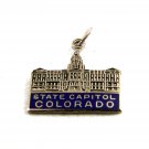 1960's State Capitol of Colorado Enameled Charm 61214
