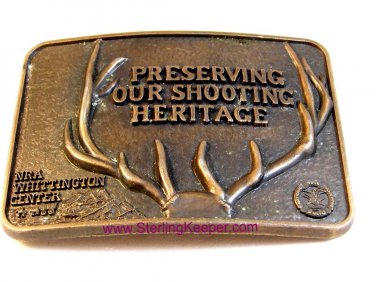 Vintage National Rifle Association NRA Preserving Our Shooting Heritage Deer Bel