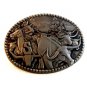 Vintage Zee Series Cattle Drive Western Cowboy Buckle by ADM