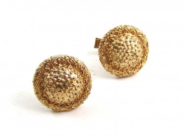 Goldtone Cufflinks No 2 04212014 Unsigned