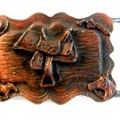 Vintage Western Rodeo Horse Saddle Belt Buckle