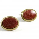 1960's-70s Goldtone & Goldstone Cufflinks By Mr. Tara 111414