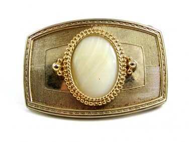 Western Cowboy Silvertone White Agate Belt Buckle 10272013gh