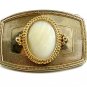 Western Cowboy Silvertone White Agate Belt Buckle 10272013gh