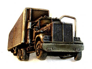 Vintage 1979 Big Ole Truck  Belt Buckle by Indiana Metal Craft