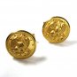 Vintage Goldtone American Eagle Military Cufflinks Unbranded 71015
