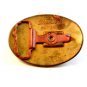 Vintage Western Cowboy Gold Plated Horse Head Belt Buckle by Chambers