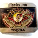 Vintage Montezuma Tequila Enameled Belt Buckle