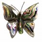 Vintage Mexican Sterling & Abalone Butterfly Brooch Signed Old Eagle Mark 102014