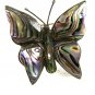 Vintage Mexican Sterling & Abalone Butterfly Brooch Signed Old Eagle Mark 102014