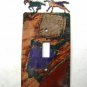 2 Wild Horses Running Free Single Switch Cover by LaZart 030315AA