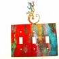 Southwest Lizard Salamander Triple Light Cover Plate Steel Images Made USA 42415