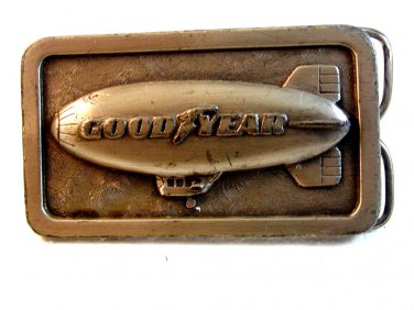 Vintage 1974 Good Year Blimp Belt Buckle