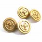 True Vintage Initials TM Goldtone Cufflinks / Buttons Not Marked 101614