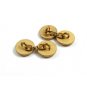 True Vintage Initials TM Goldtone Cufflinks / Buttons Not Marked 101614