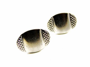 True Vintage Silvertone Classy Cufflinks by Swank 100714d
