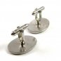 True Vintage Silvertone Classy Cufflinks by Swank 100714d