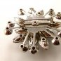 Gorgeous Unsigned Vintage Blue Rhinestone Brooch