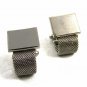 True Vintage Silvertone Wrap Around Cufflinks by ANSON 101614