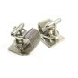True Vintage Silvertone Wrap Around Cufflinks by ANSON 101614