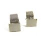 True Vintage Silvertone Wrap Around Cufflinks by ANSON 101614