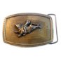 Vintage Western Cowboy Rodeo Steer Breaking Belt Buckle