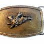 Vintage Western Cowboy Rodeo Steer Breaking Belt Buckle