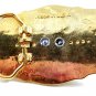 Made in USA Western Goldtone Black Cowboy on Broncho Belt Buckle #102113r