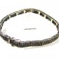 Edwardian / Art Deco Sterliing Silver & Garnets Filigree Bracelet Unbranded 7715